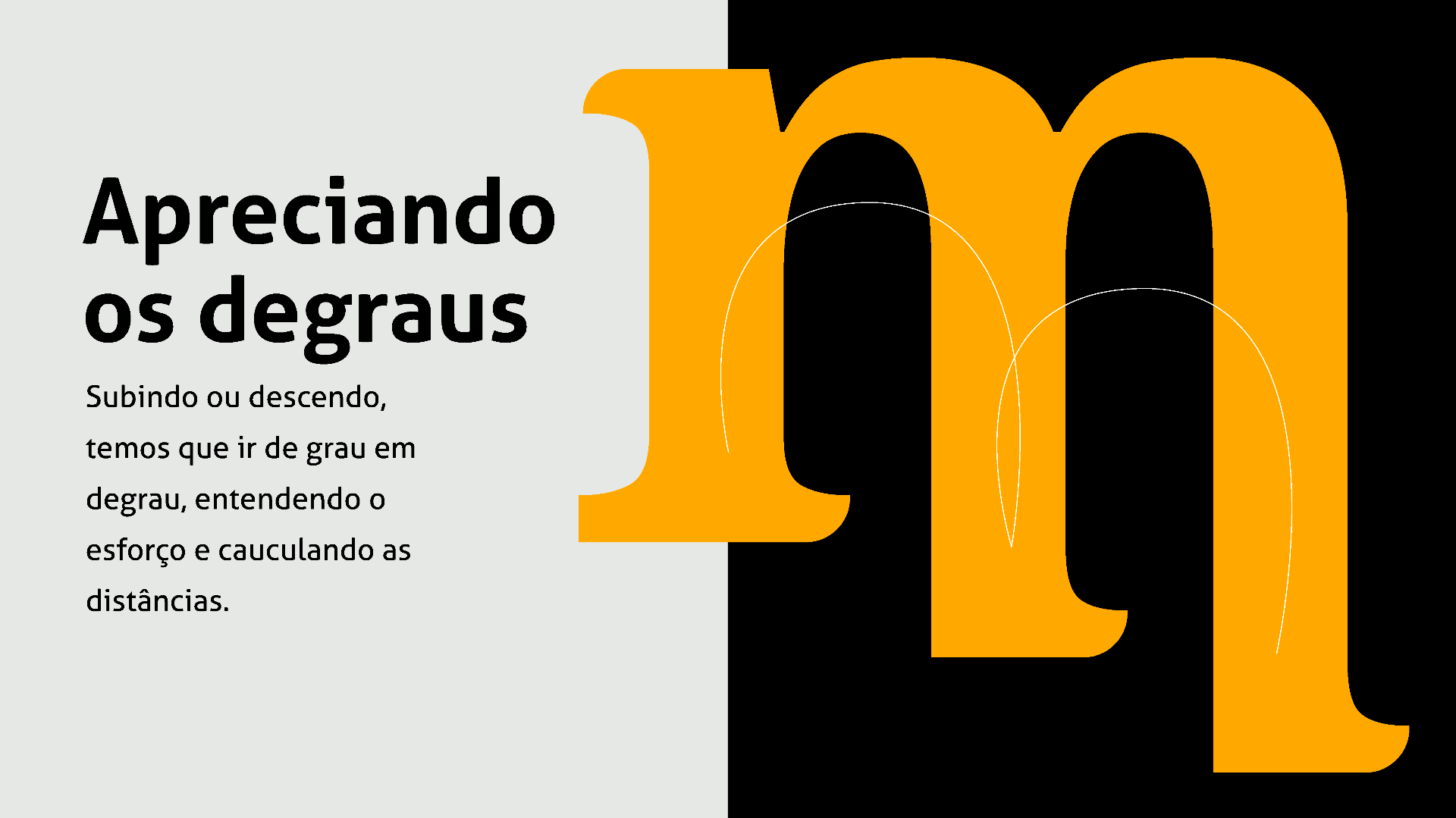 Apreciando os degraus: construção da curva
